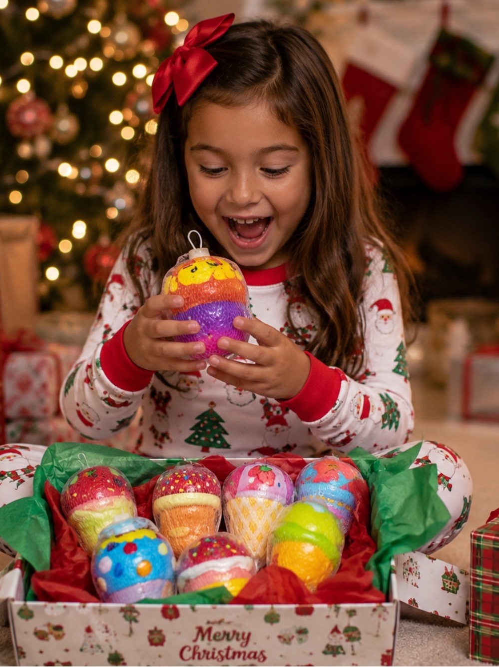 12 pack Assorted Colorful Sponge Squishy Ice Cream Toys